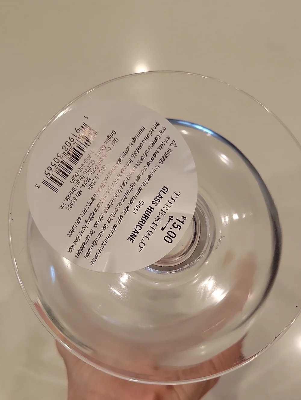 New! Threshold Glass Huricane Vase